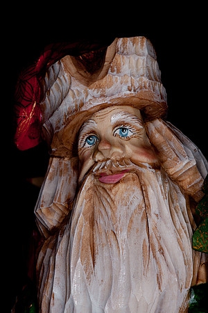 Hand Carved Santa Claus - Russia